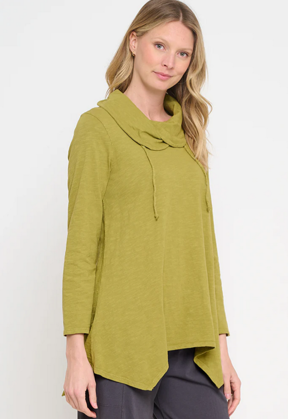 Cotton Lani's Jersey Slub A-Line Tunic in Spud