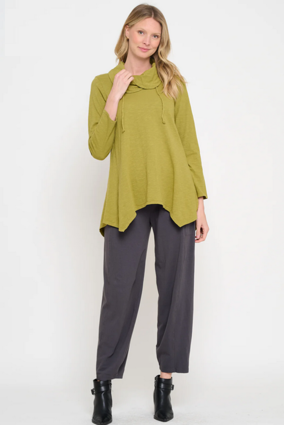 Cotton Lani's Jersey Slub A-Line Tunic in Spud