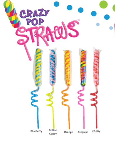 Crazy Pop Straws / Assorted Flavors