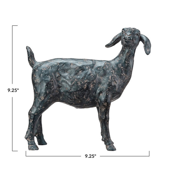 Cast Iron Finish Standing Goat