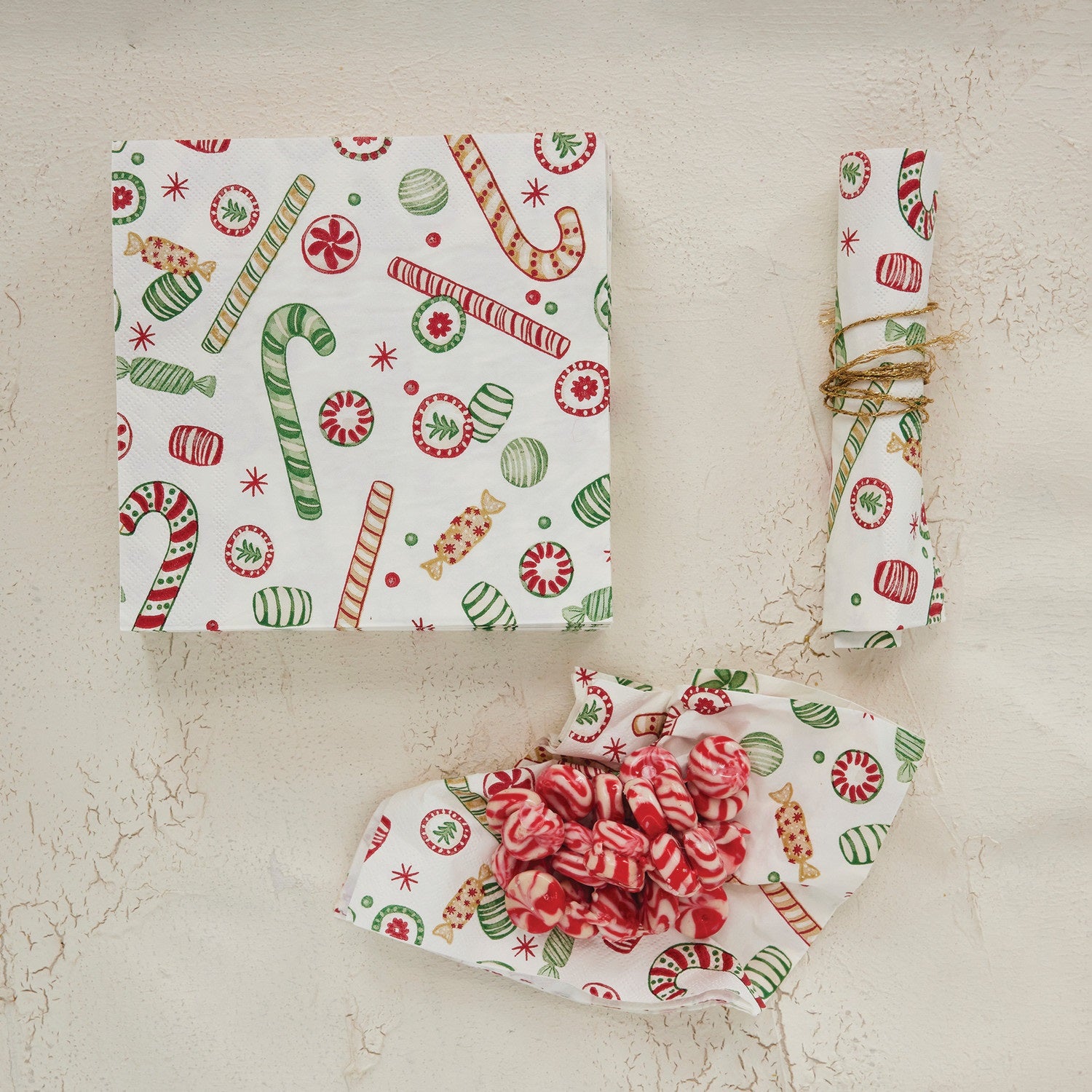 Christmas Candy Napkins