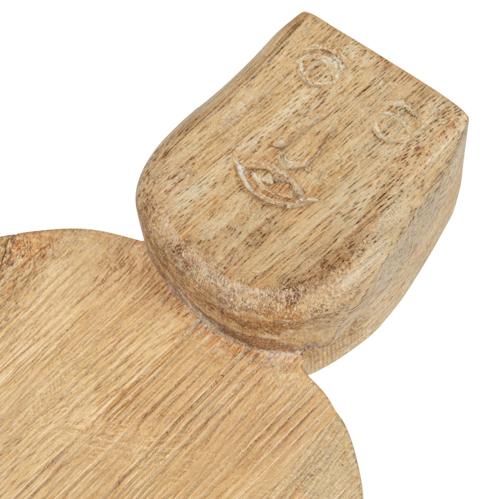 Hand Carved Mango Wood Cheese Board / 18"