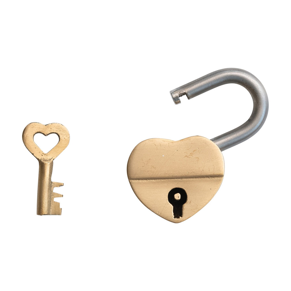 Heart Shaped Lock with Key