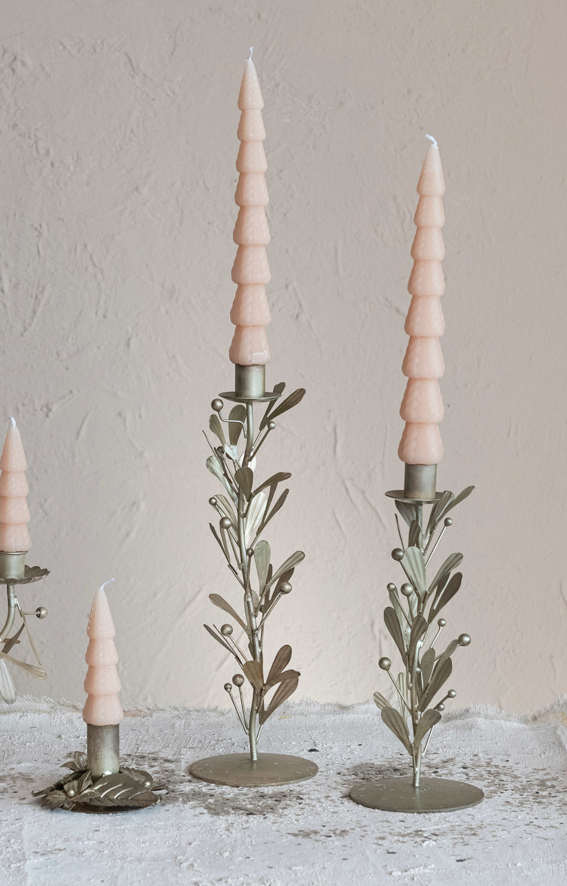 Metal Taper Candleholder / 12.5"