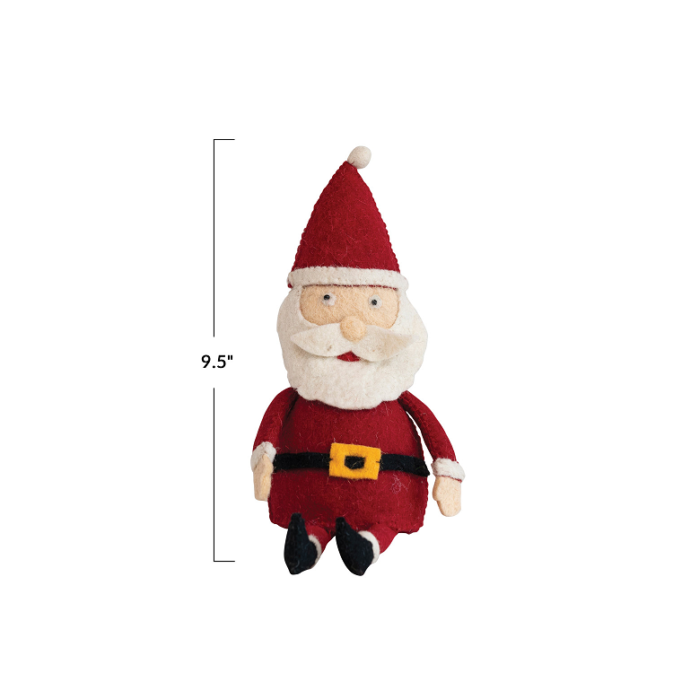 Wool Felt Santa Holiday Decor