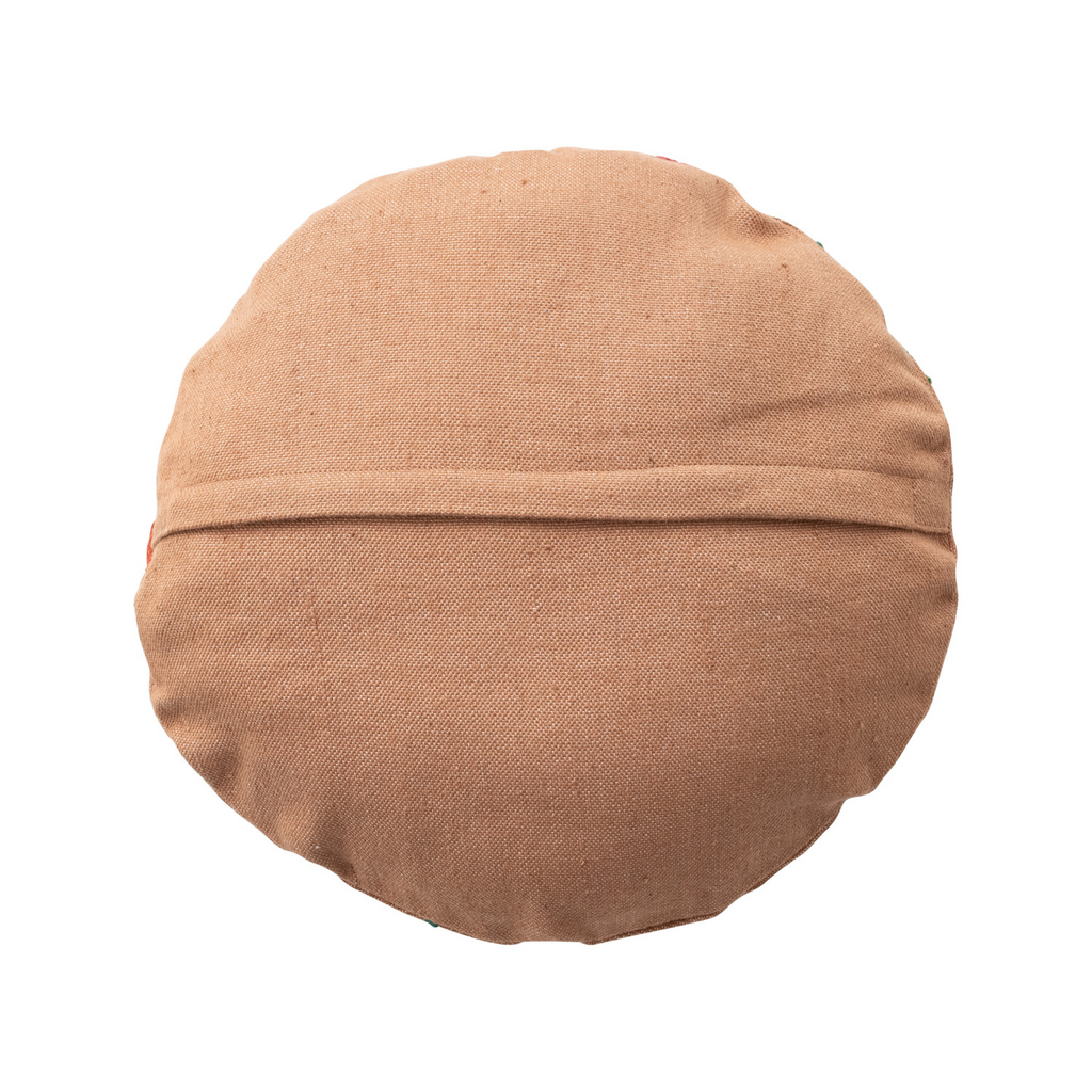 Indoor / Outdoor Embroidered Peacock Pillow