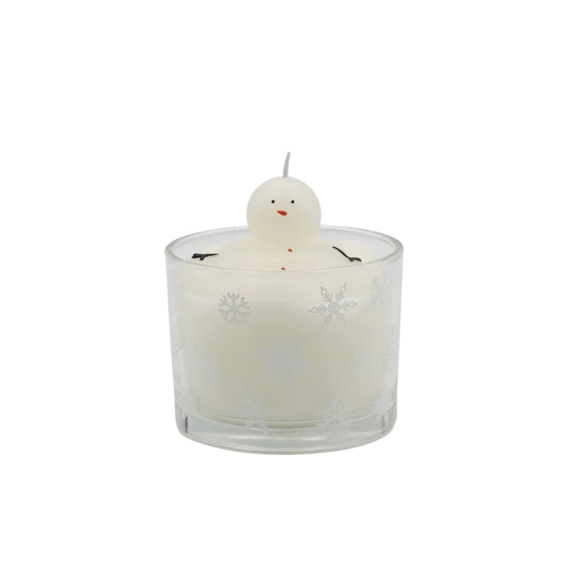 Melting Snowman Candle
