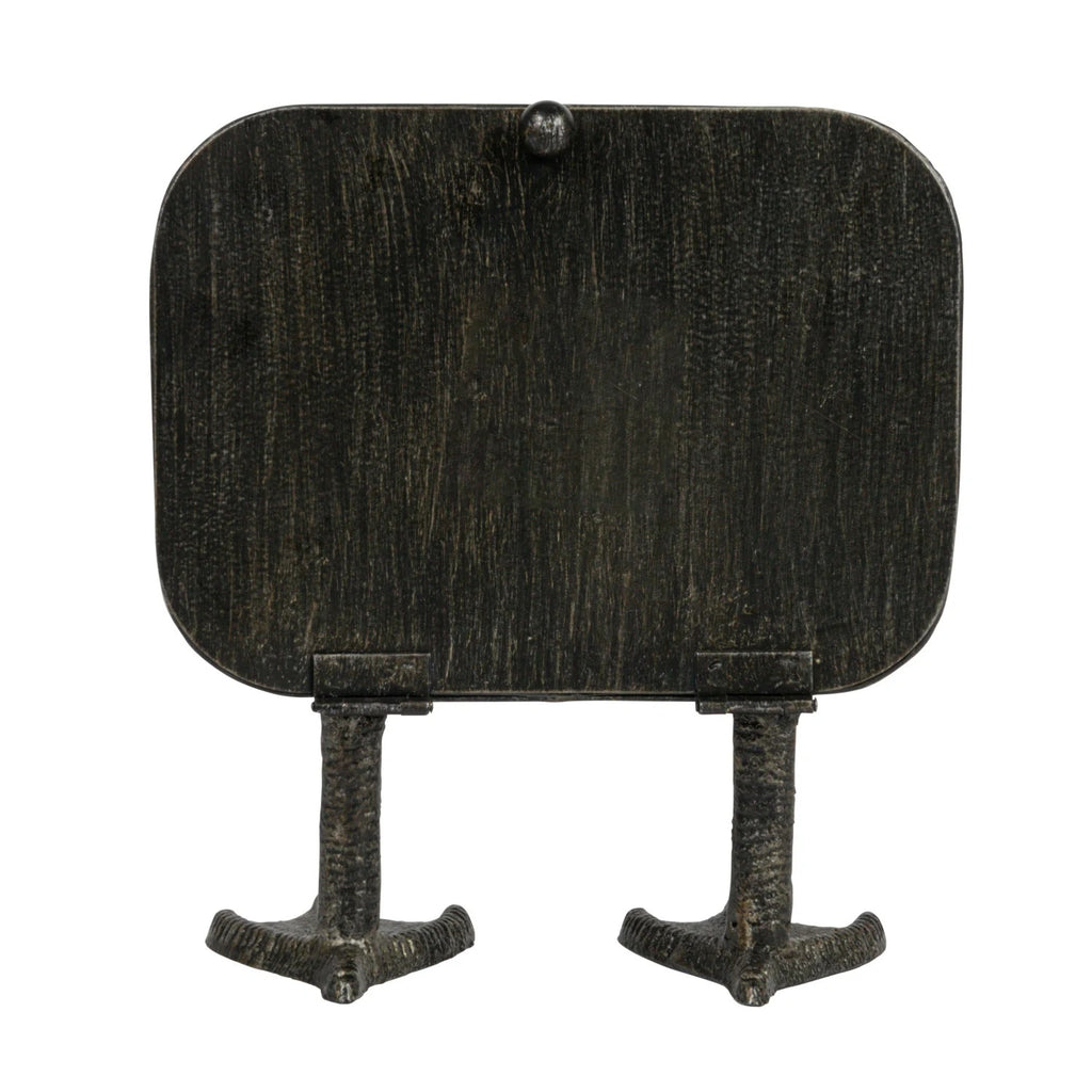 Metal Clock with Duck Feet