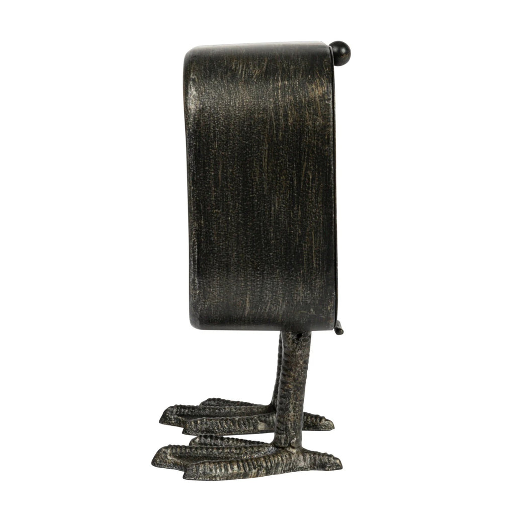 Metal Clock with Duck Feet