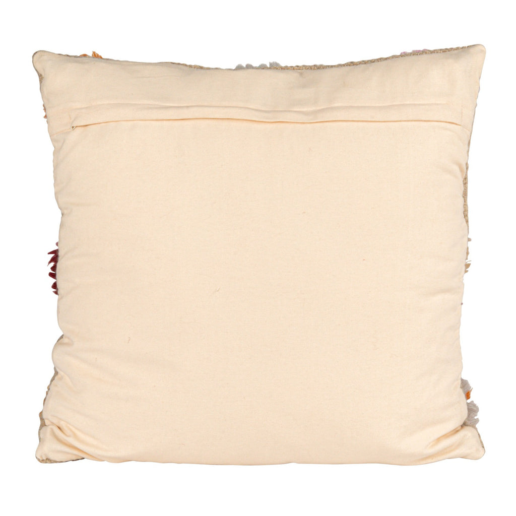 New Zealand Wool Shag & Cotton Pillow