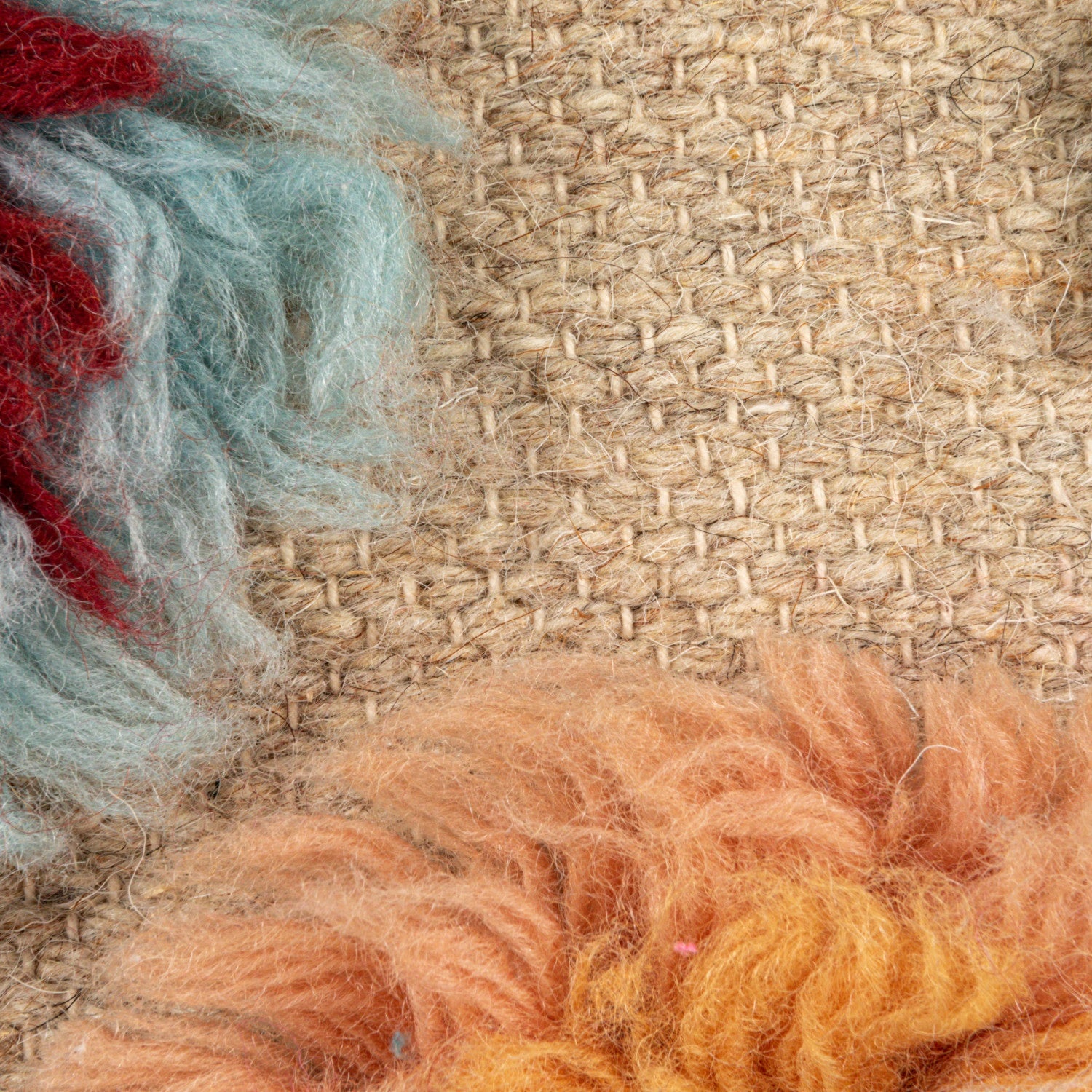 New Zealand Wool Shag & Cotton Pillow