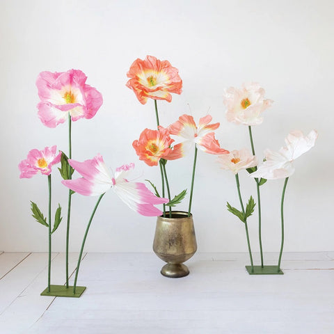 Oversized Paper Flowers with Stand