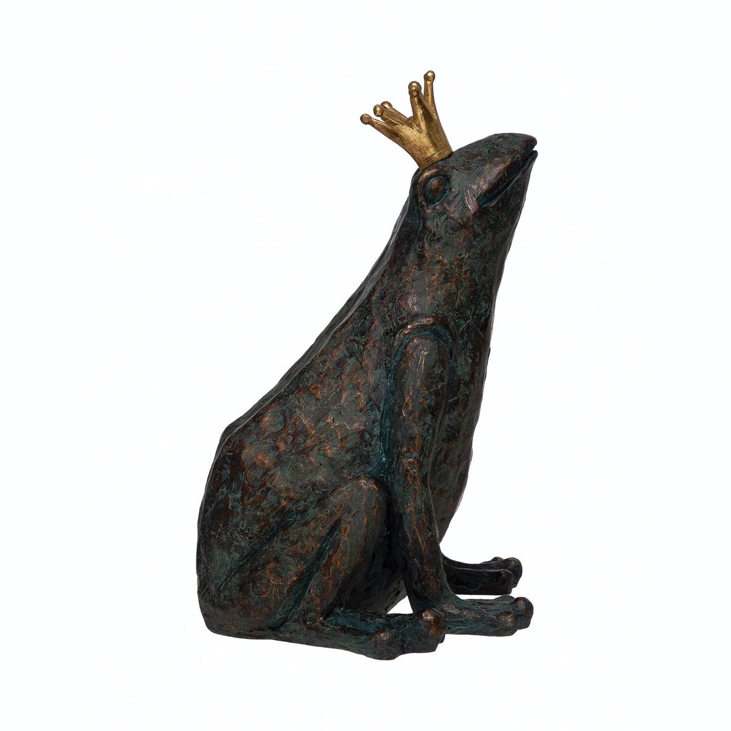 Resin Frog with Gold Crown