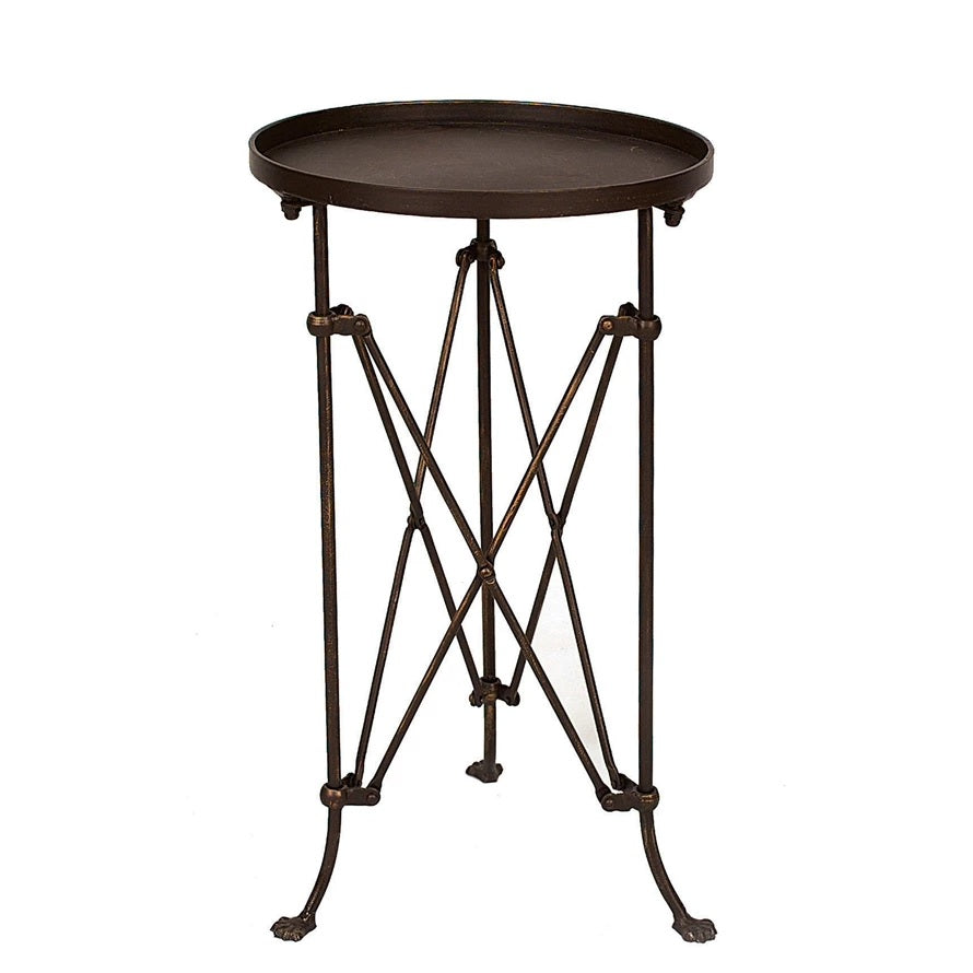 Round Metal Accent Table