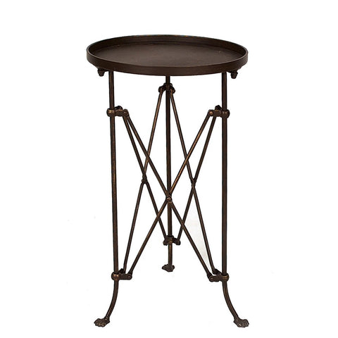 Round Metal Accent Table