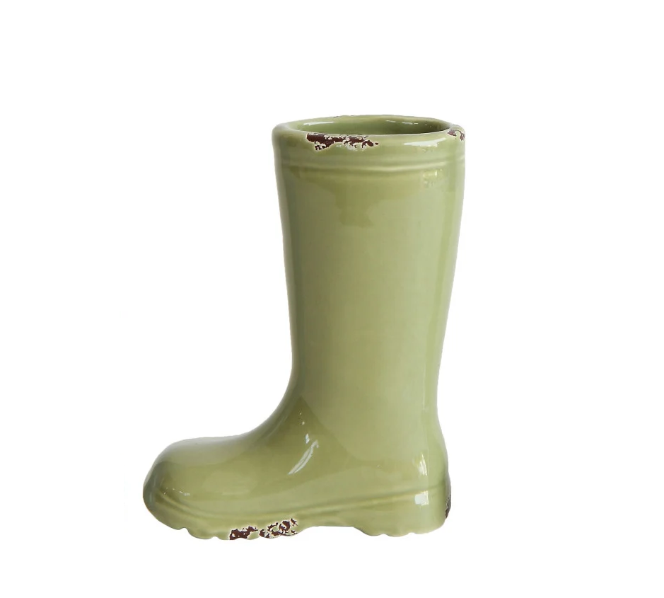 Stoneware Boot Vase