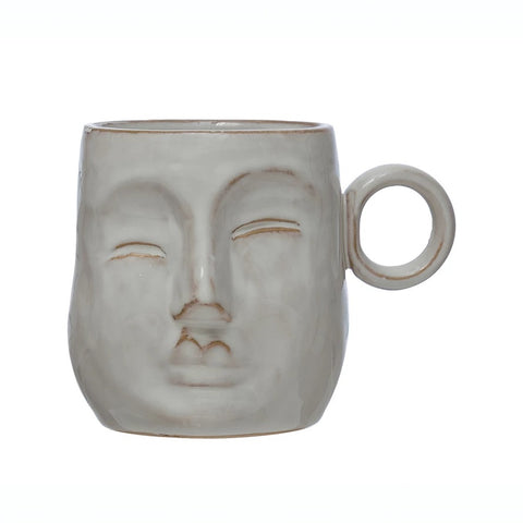 Stoneware Face Mug