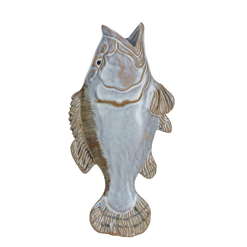 Stoneware Fish Wall Vase