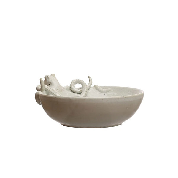 Stoneware Octopus Bowl