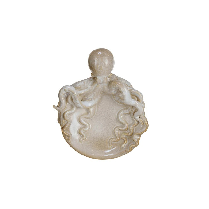 Stoneware Octopus Dish
