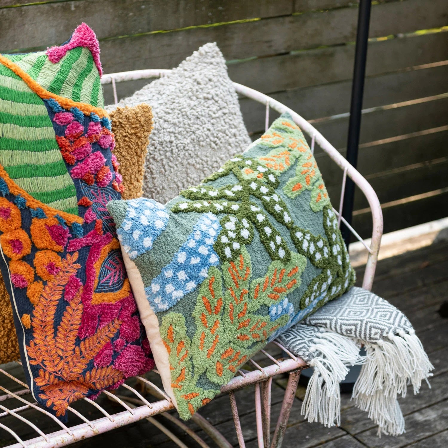 Tufted Botanicals Indoor / Outdoor Pillow