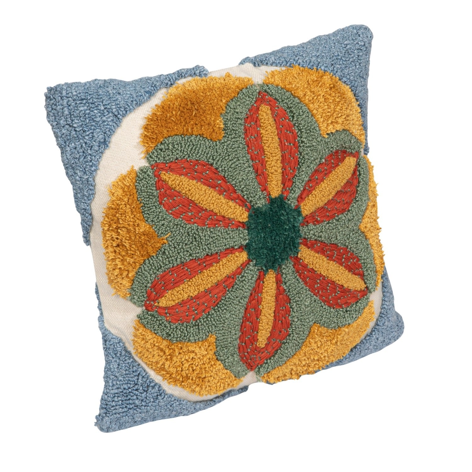 Tufted Flower Indoor / Outdoor Pillow