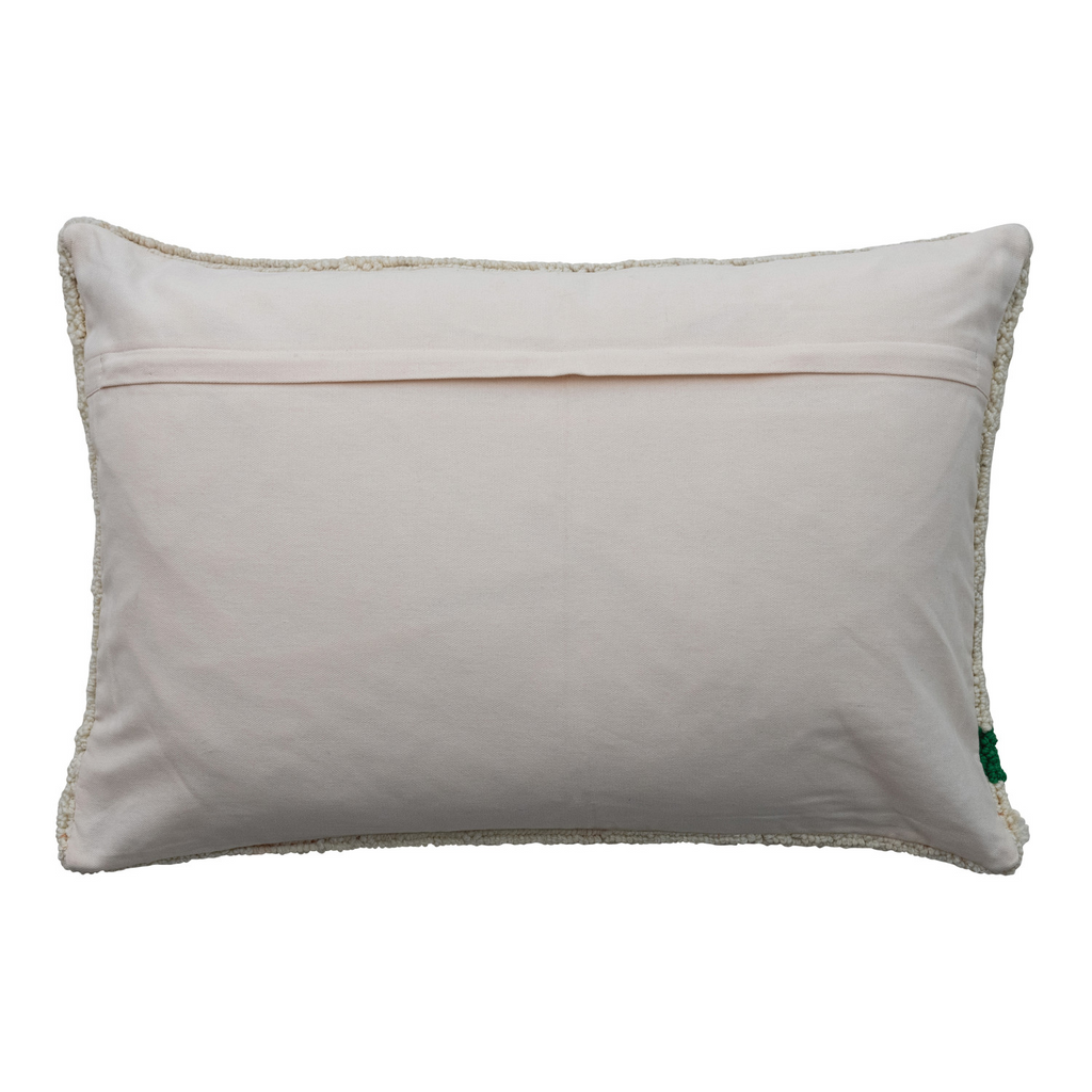 Tufted Lumbar Pillow with Snake