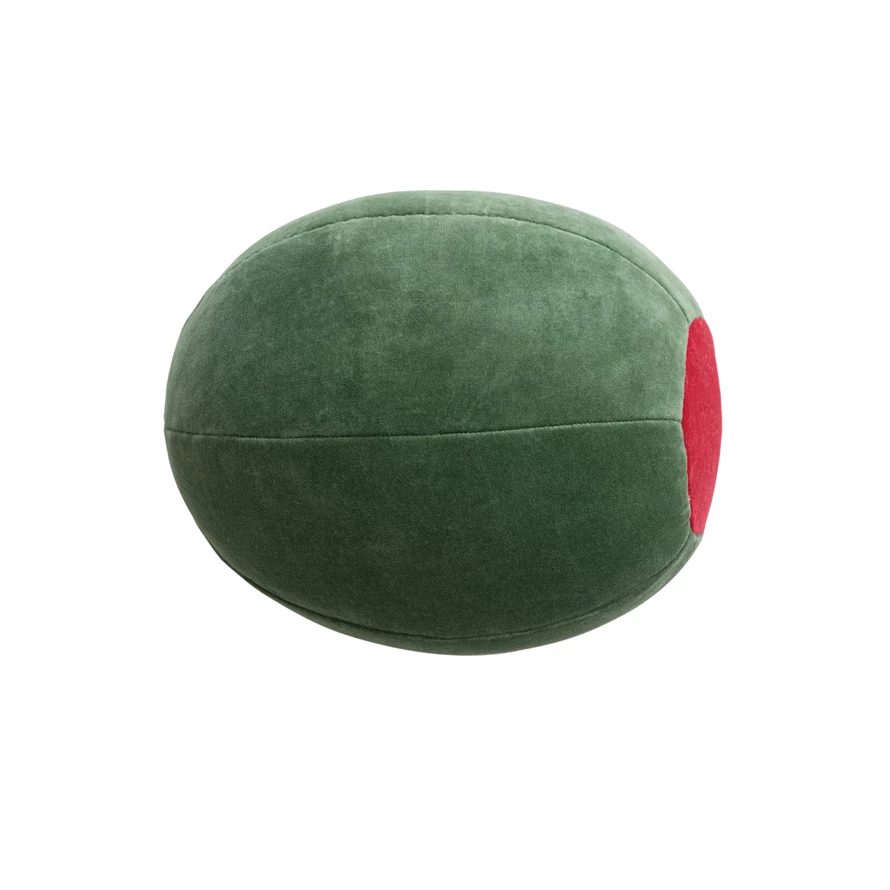 Velvet Olive Shaped Pillow