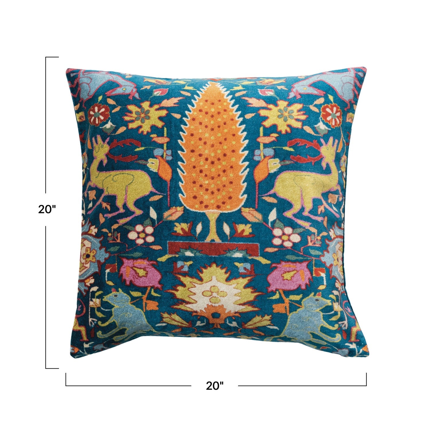 Vintage Carpet Pattern Velvet Pillow