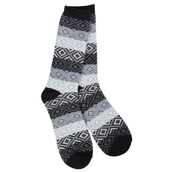 Worlds Softest Socks Weekend Gem Crew Socks Black Multi