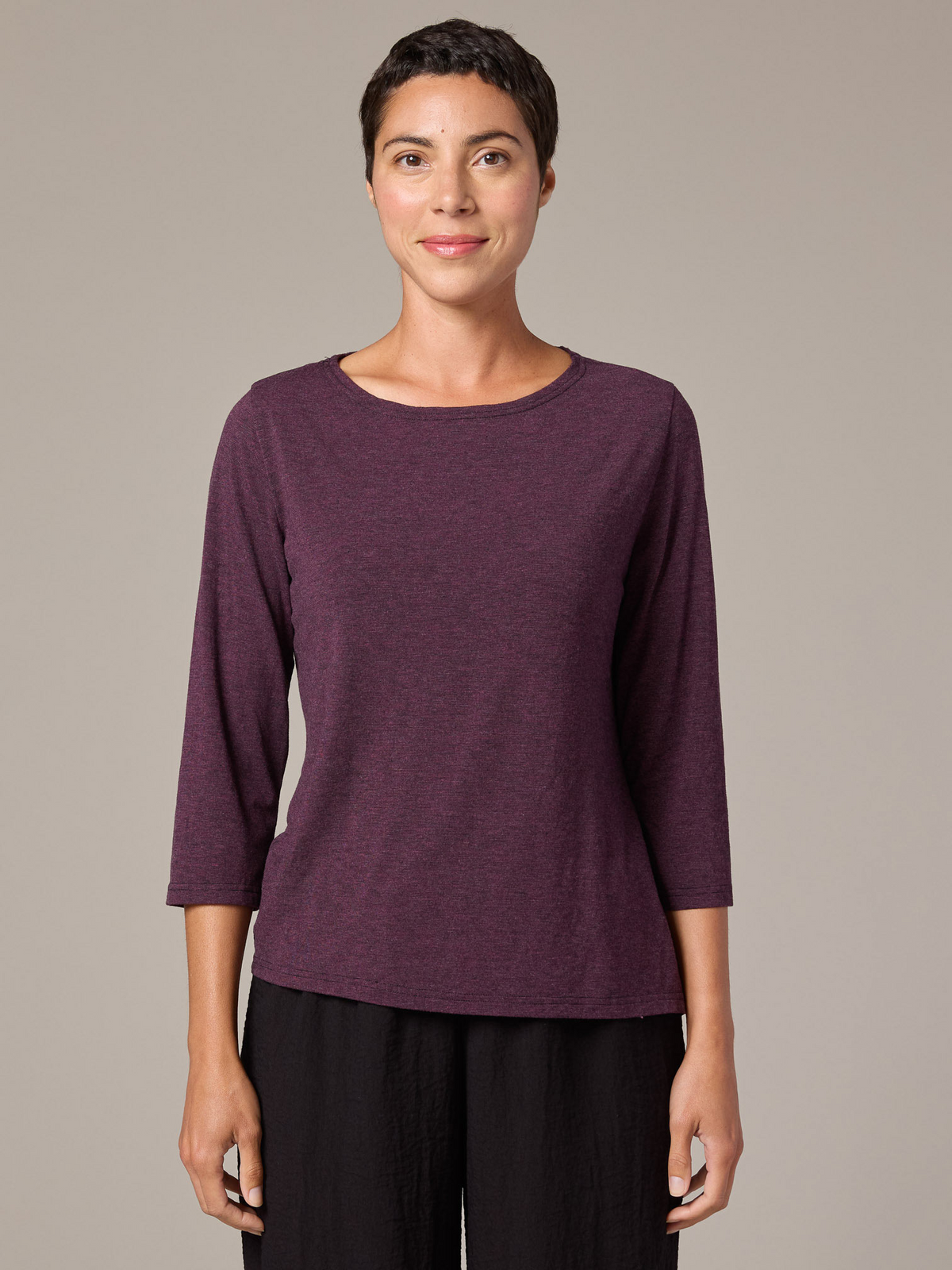 Cut Loose's 3/4 Sleeve Boatneck Top