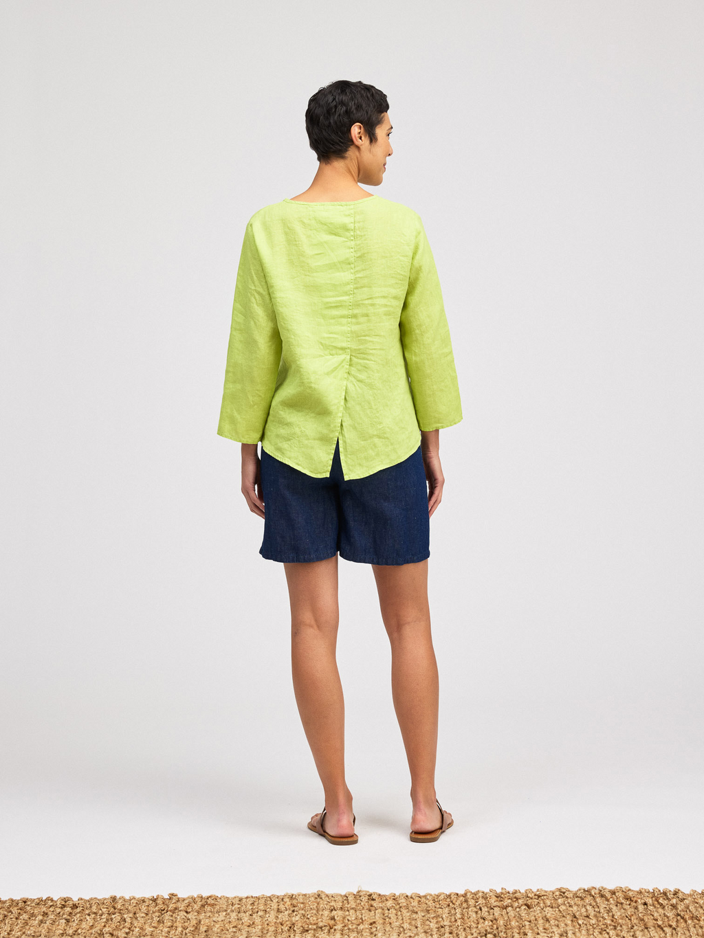The 3/4 Sleeve Split Back Top from Cut Loose