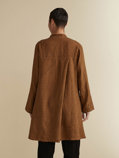 Cut Loose's Check Swing Coat Brass