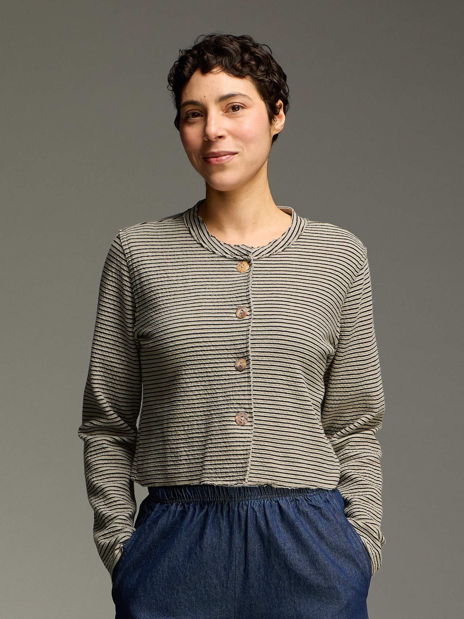 The Cut Loose Crop Asymmetrical Cardigan 