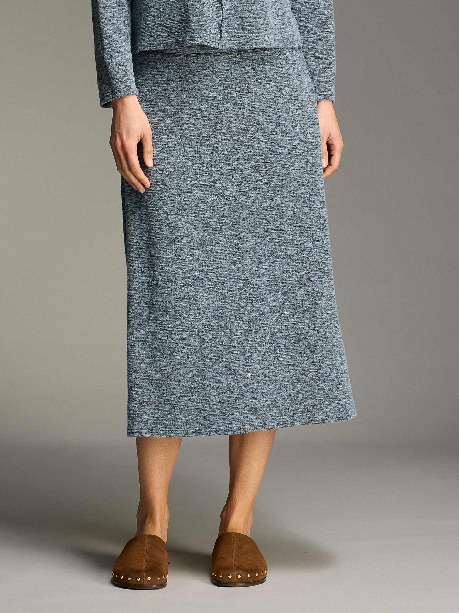 Cut Loose's crimped fabric Midi A-Line Skirt