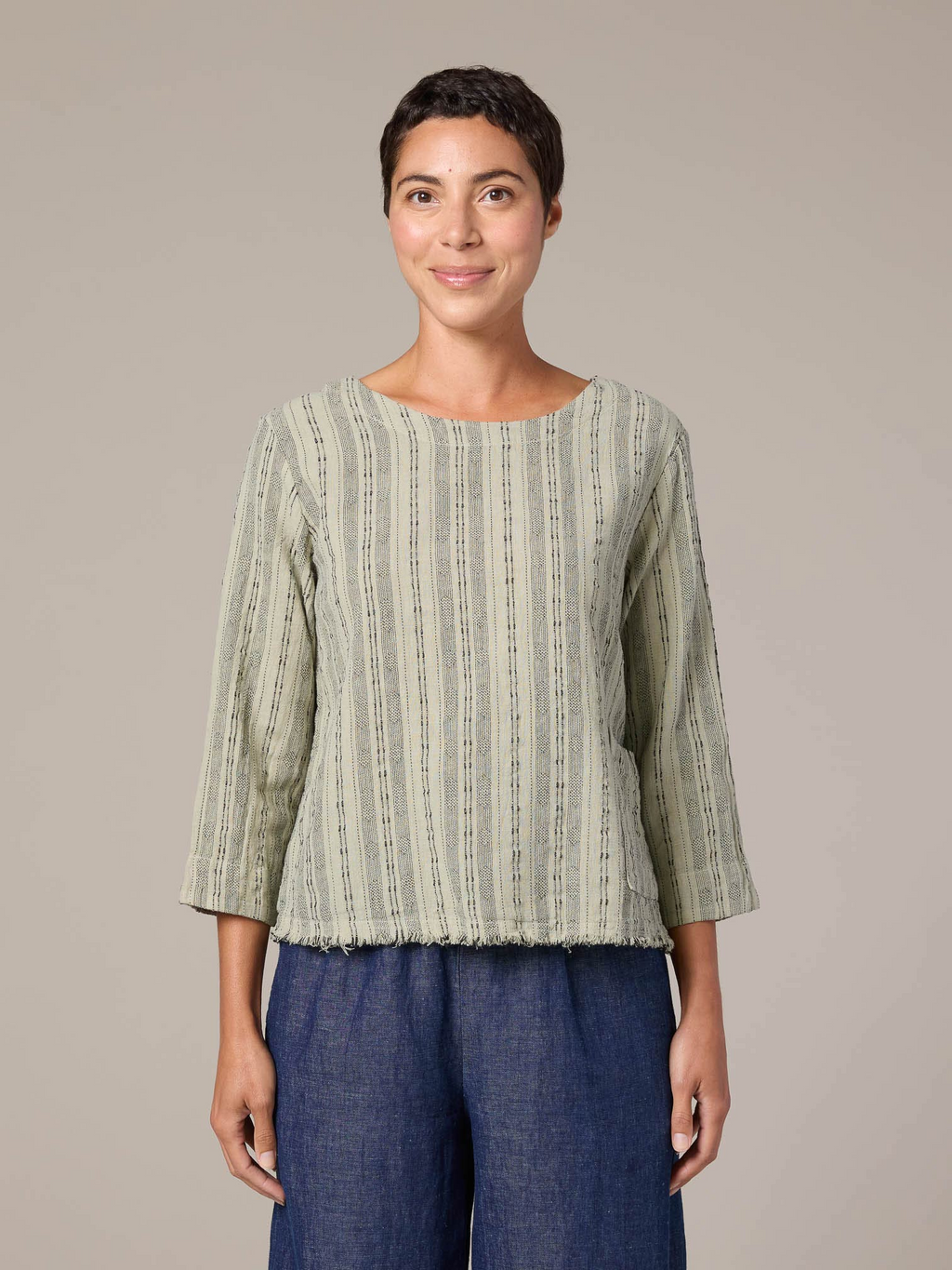The Pocket 3/4 Sleeve Shell from Cut Loose 