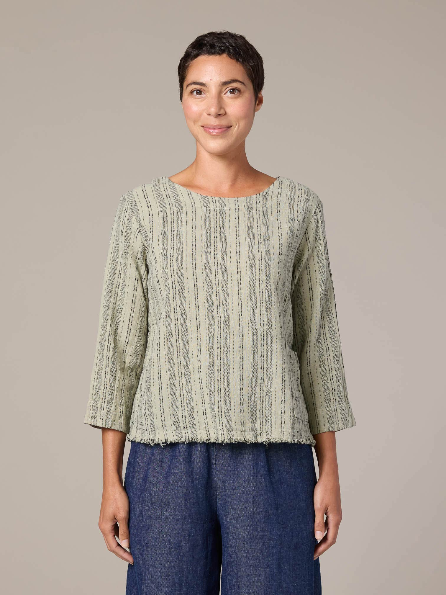 The Pocket 3/4 Sleeve Shell from Cut Loose 
