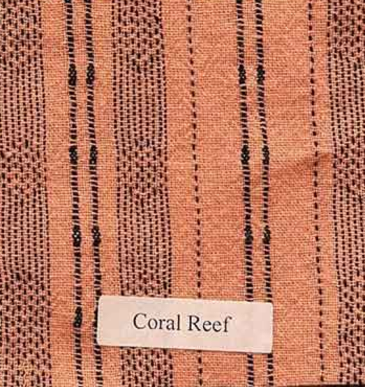 Cut Looses' Pocket Border Top Coral Reef Swatch