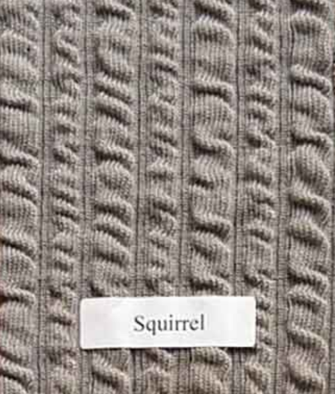 The Cut Loose Textured Stripe Funnel Pullover Squirrel Swatch