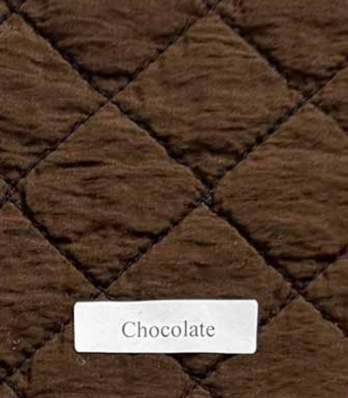 Cut Loose's Zip Front Quilted Vest Chocolate Swatch