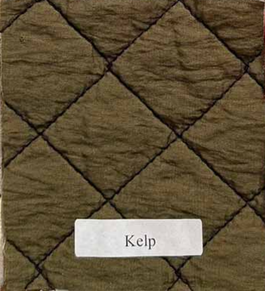 Cut Loose's Zip Front Quilted Vest Kelp Swatch