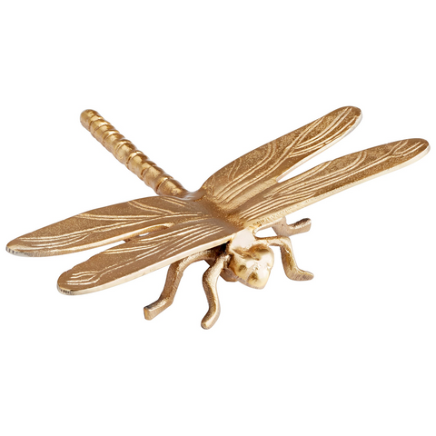 Fluttering Token Dragonfly Gold Wall Decor