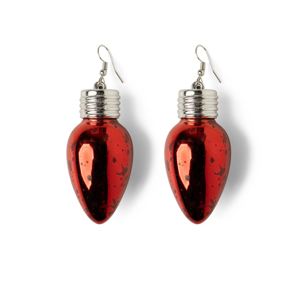 Holiday Frost Bulb Earrings