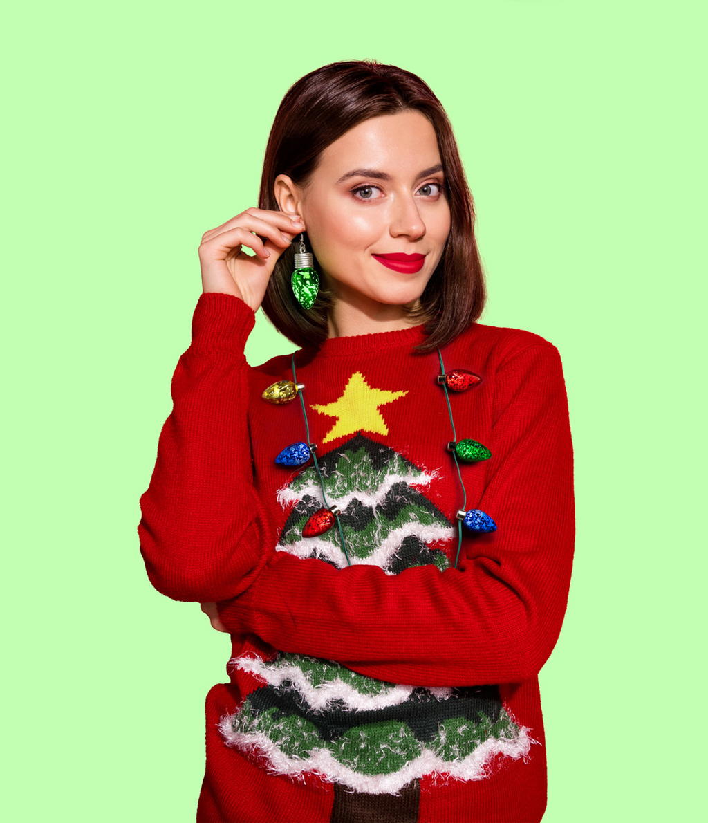 Holiday Frost Bulb Earrings