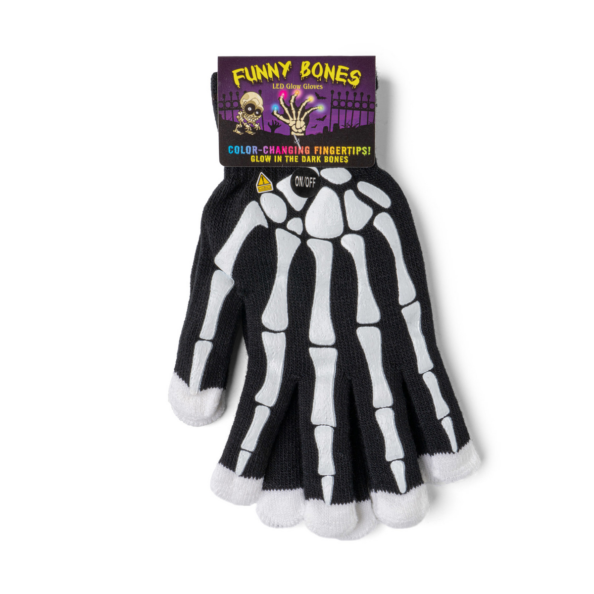 Funny Bones Multicolor LED Gloves