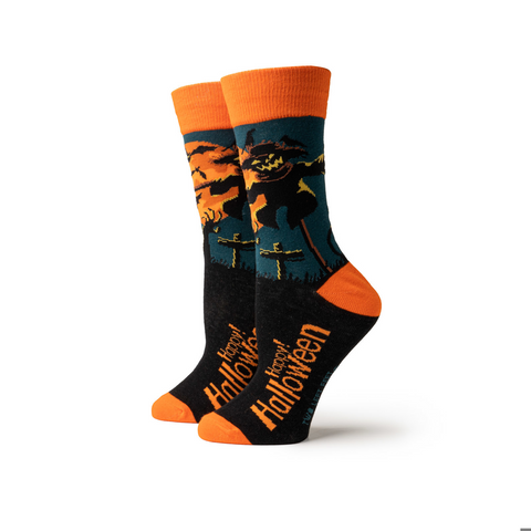 Hay There, Scarecrow Halloween Socks