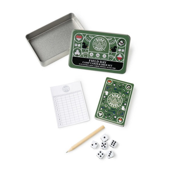 Bunk House Field Day Camp Cards & Dice Set