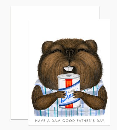 Father's Day Beaver Card