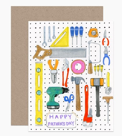 Dad Tools with a Donut Father's Day Card