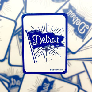 Detroit Pennant Sticker